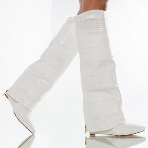 Dolls Kill White Go Go Boots